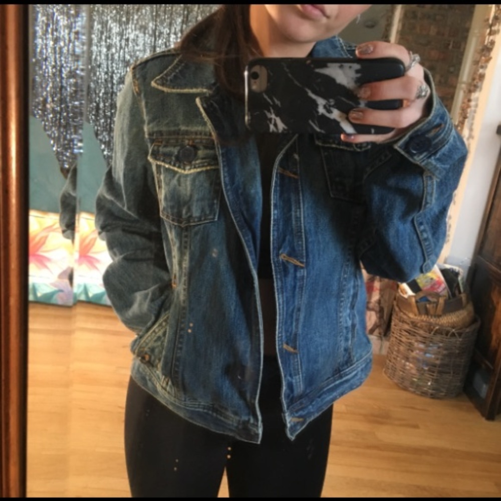 American eagle jean jacket, Size M/L